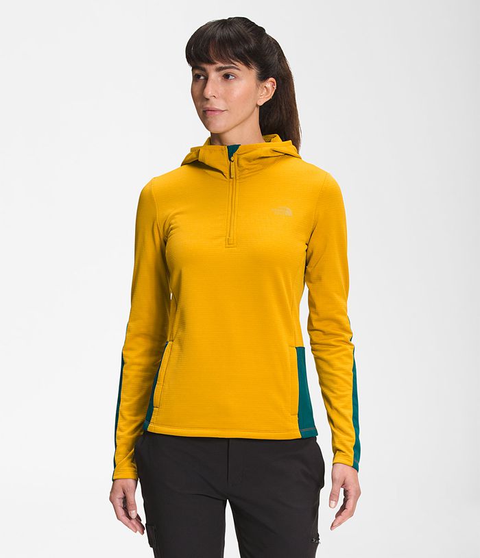 The North Face Pullover Wayroute Hoodie Yellow - Womens - Thailand CVGID-9074